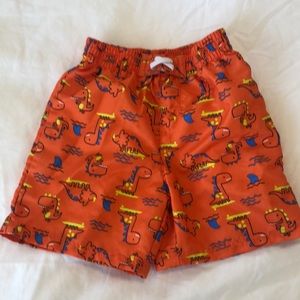 Toddler Boys Orange Swim Shorts/Trunks